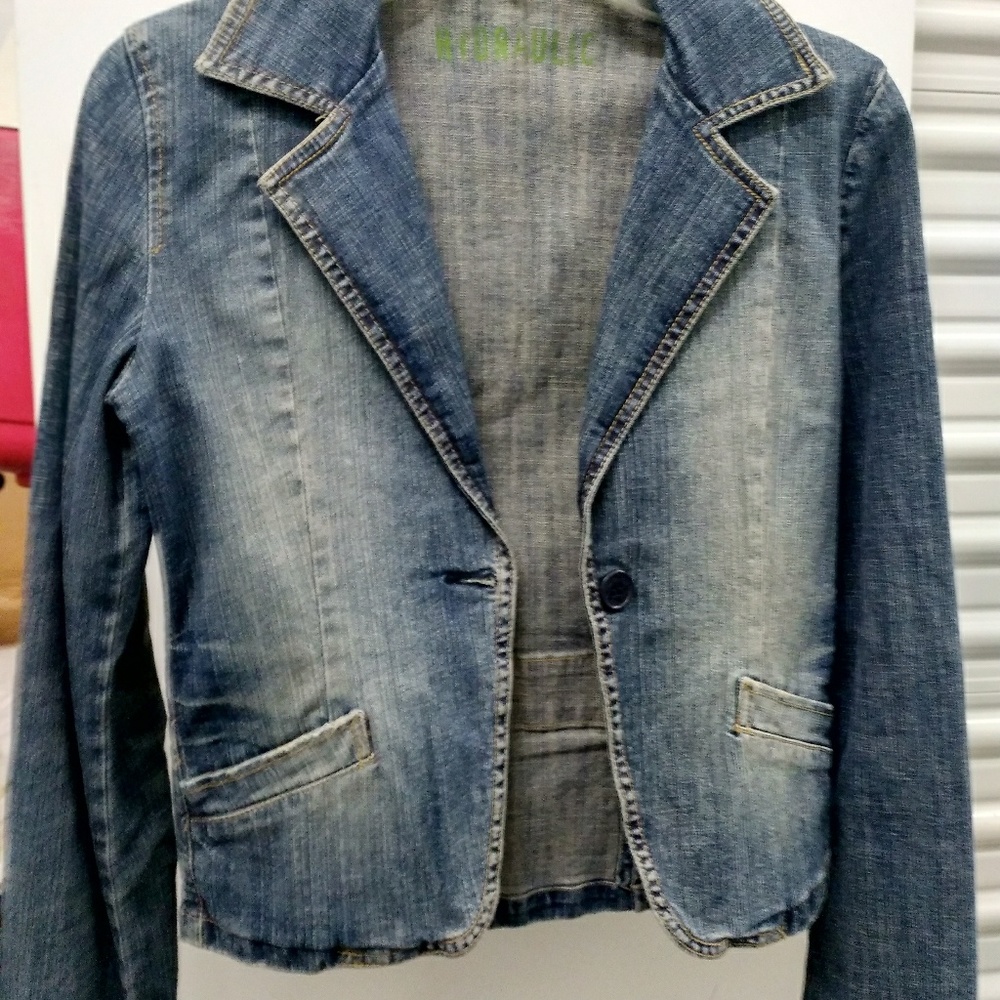 Denim Blazer Style Jacket